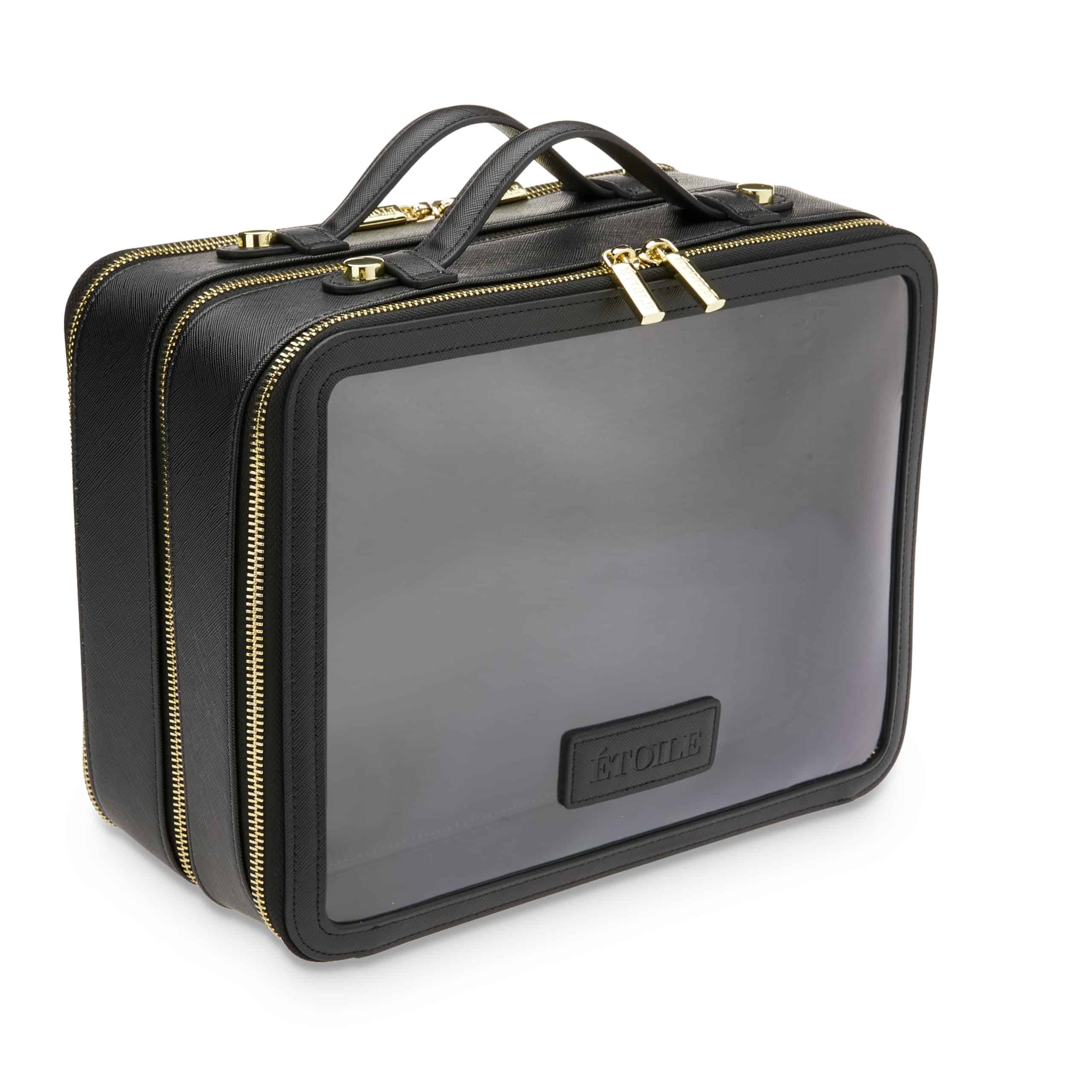 Estuche Cosmético Gemelo Grande ETOILE Negro - Organizador