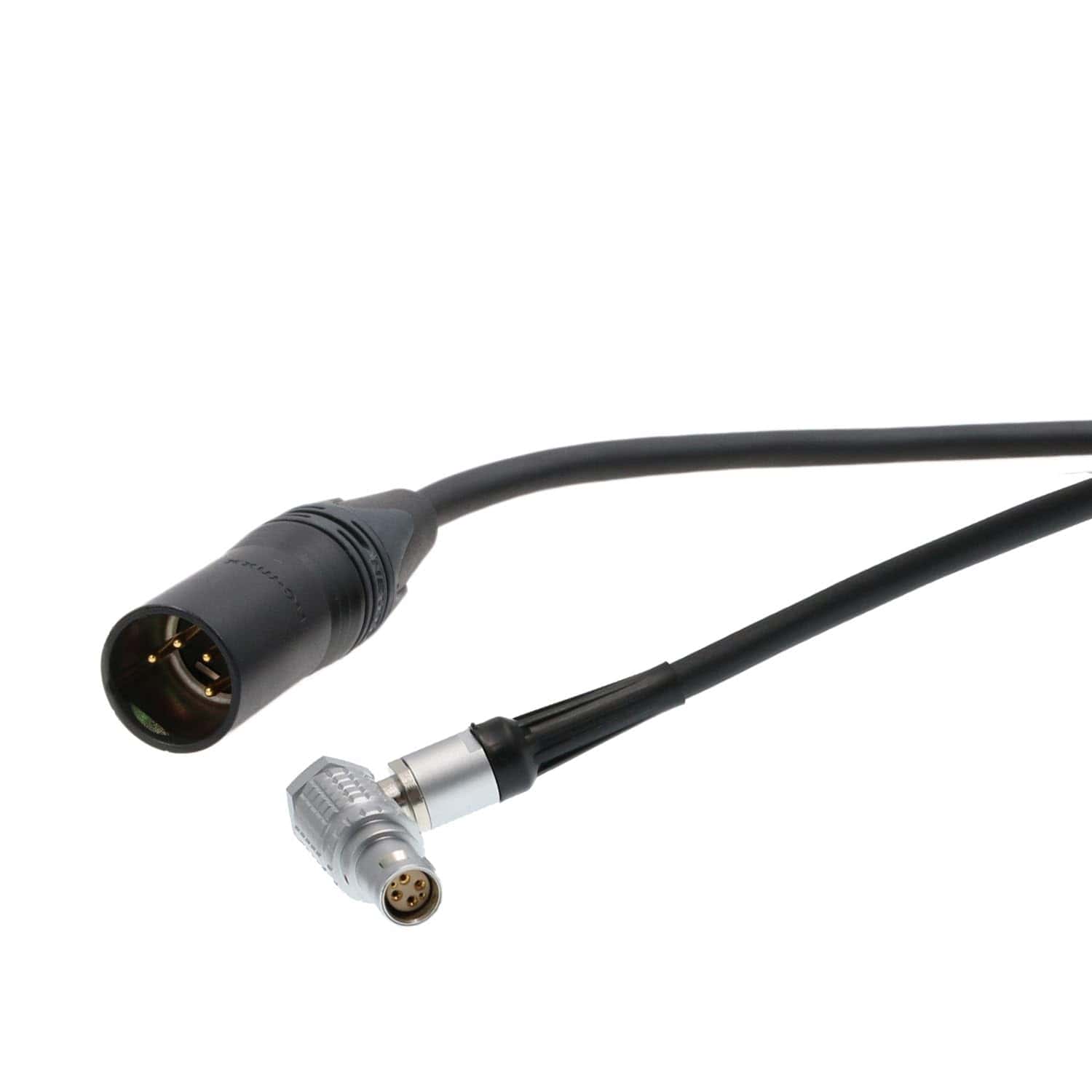 Cable de energía en ángulo recto de 6 pines para XLR de 4