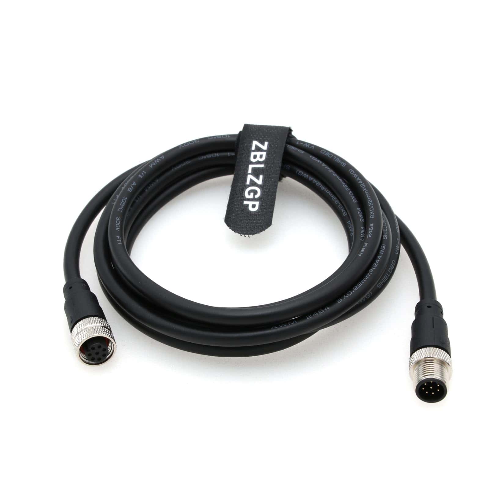 Cable de Señal Aéreo Impermeable ZBLZGP M12 de 8 Pines