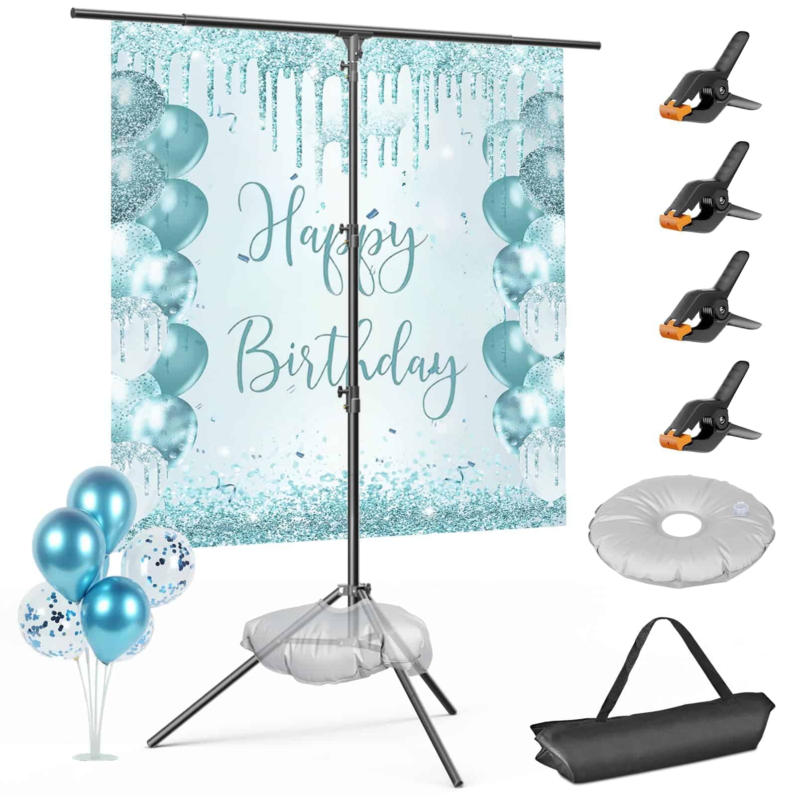 EMART T Shape Backdrop Stand 8.5x5ft, Soporte de Fondo en