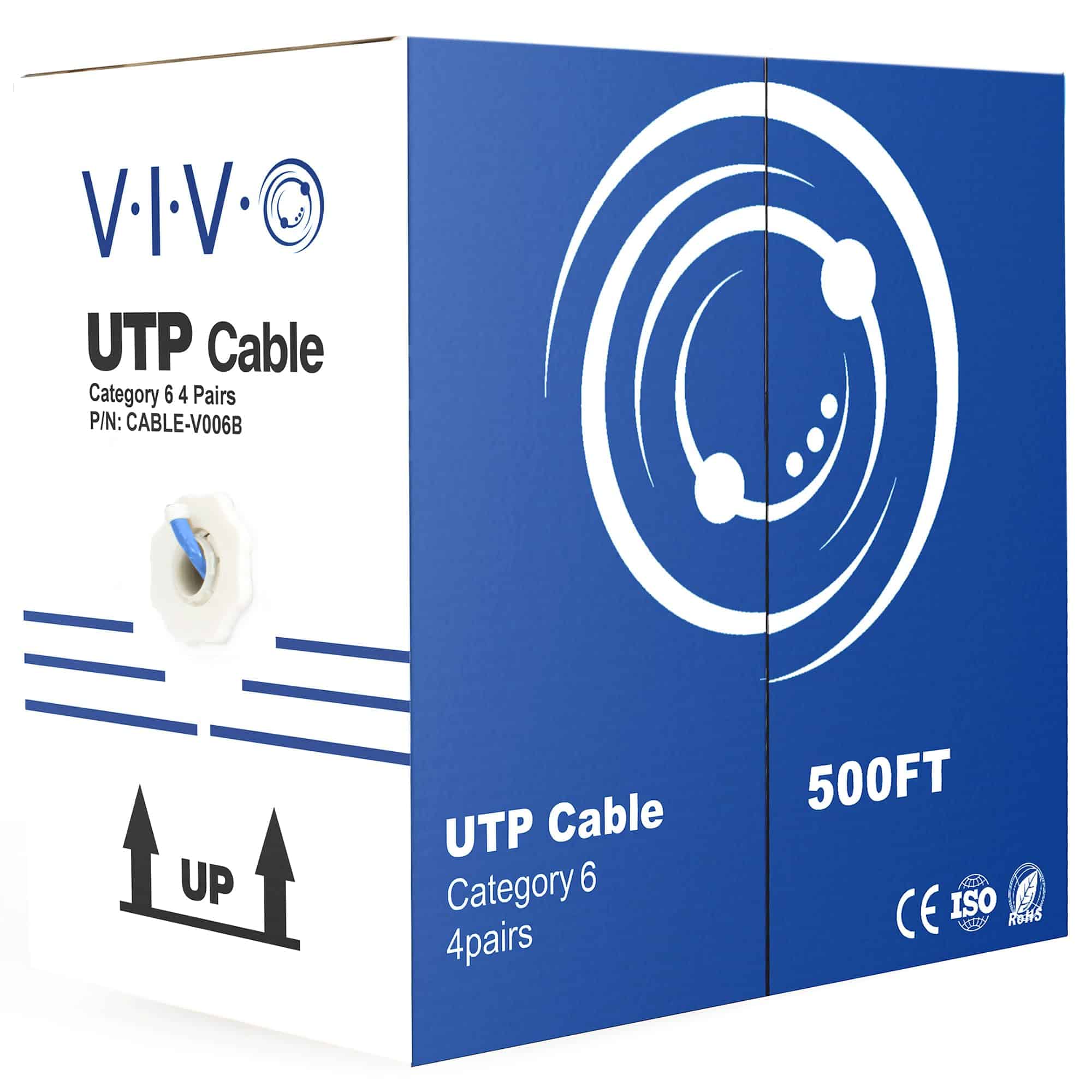 Cable Ethernet VIVO 500ft Cat6 Interior de Red CABLE-V006B