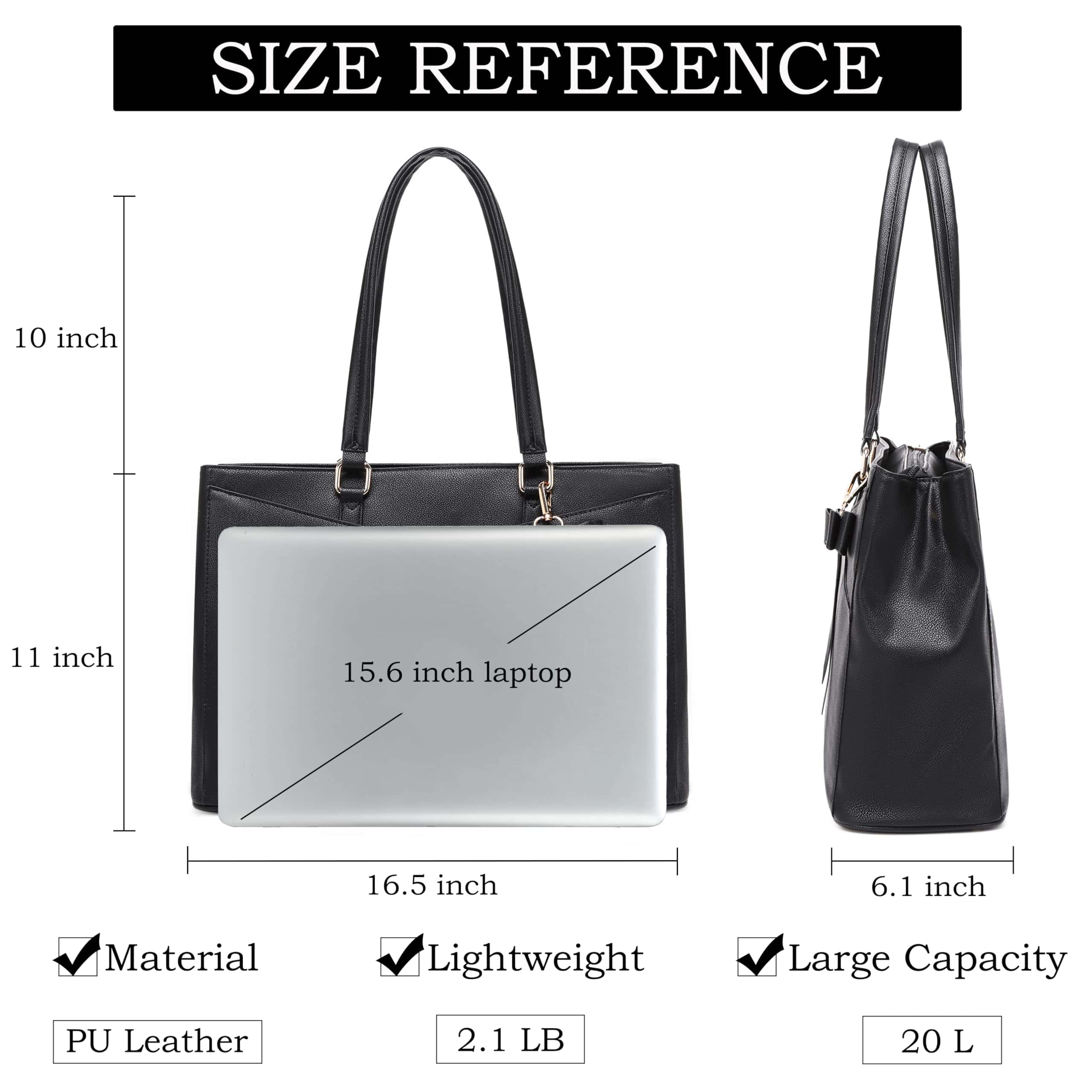 Bolso de Laptop de 17 pulgadas para Mujeres - Bolso de - Image 4