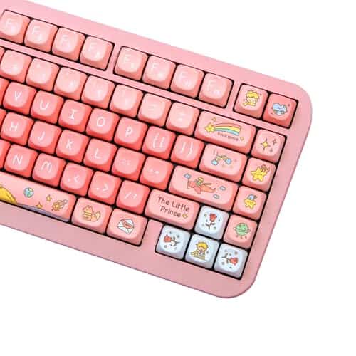 ZXMICYFA Keycaps,126 Teclas Juego de teclas PBT Cute MOA