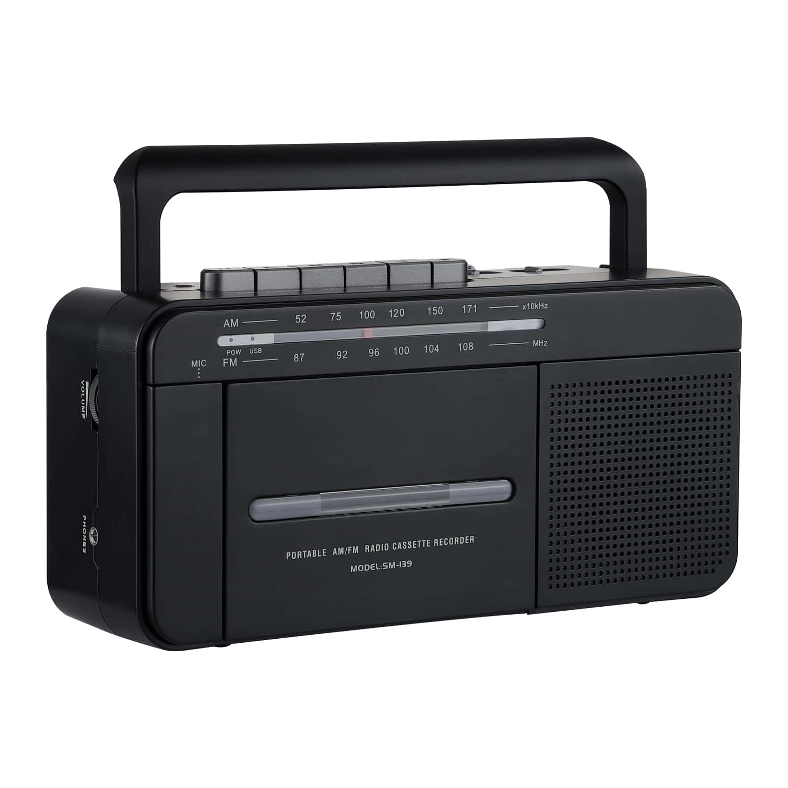 SEMIER Boombox Reproductor de Casetes con Conversión MP3,