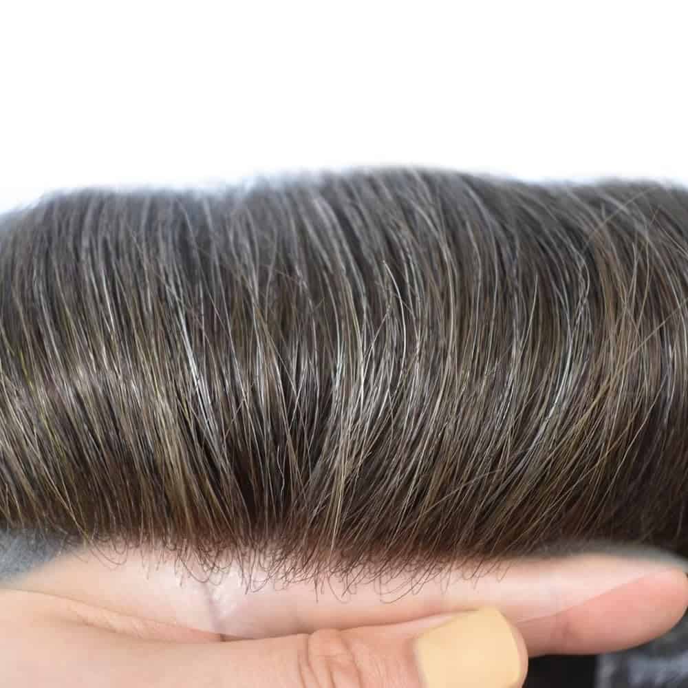 Toupee para Hombres Pelucas de Encaje para el Centro - Imagen 4