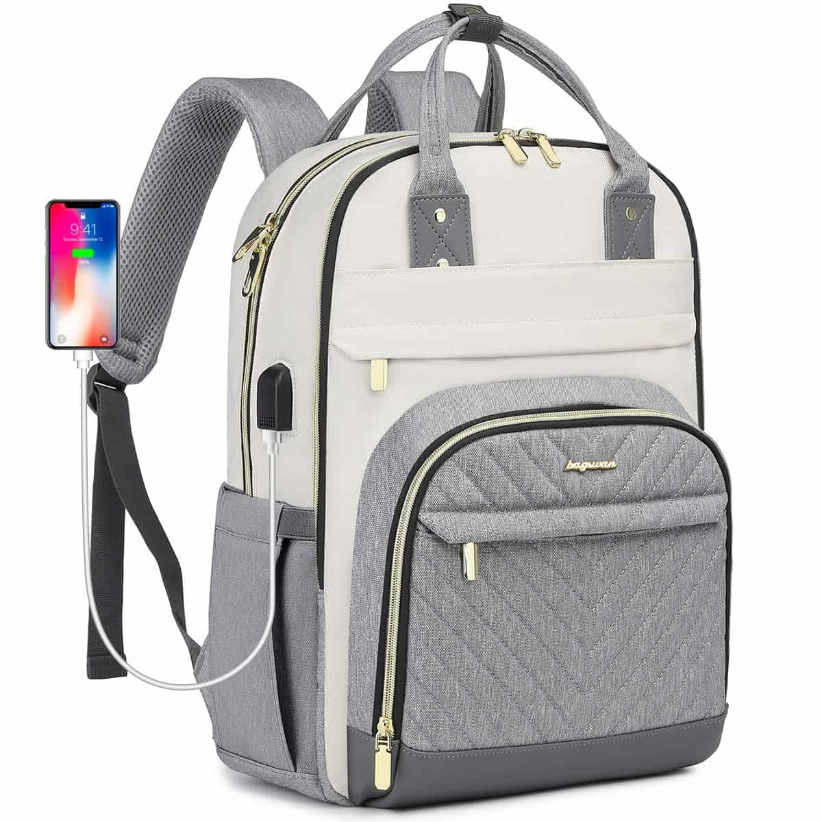 Mochila para Laptop Mujer - Mochila de Viaje con Cargador