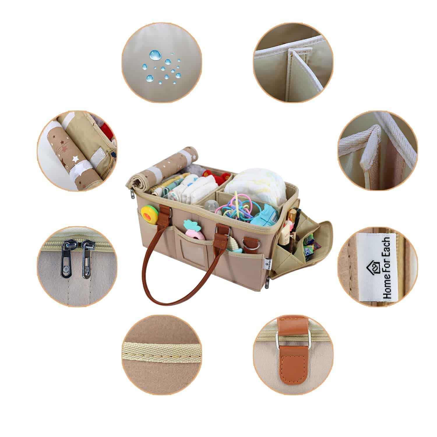 Organizador para Pañales de Bebé con Tapa, Múltiples - Image 7