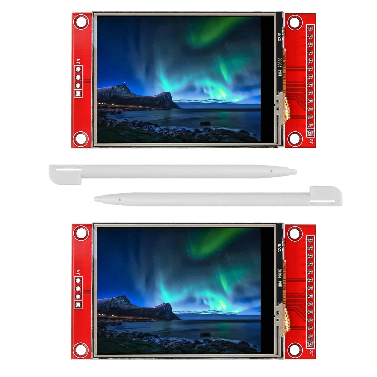 Xiitia 2pcs 2.4 Pantalla Lcd Tft Spi Panel Táctil Ili9341