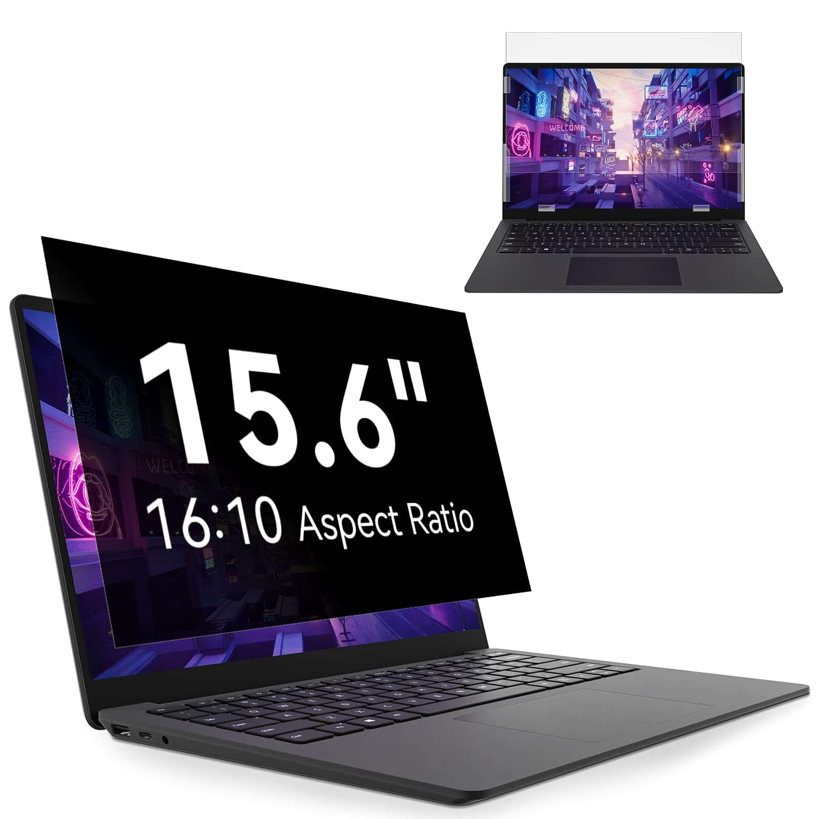 Filtro de Privacidad para Laptop de 15.6 Pulgadas -Negro