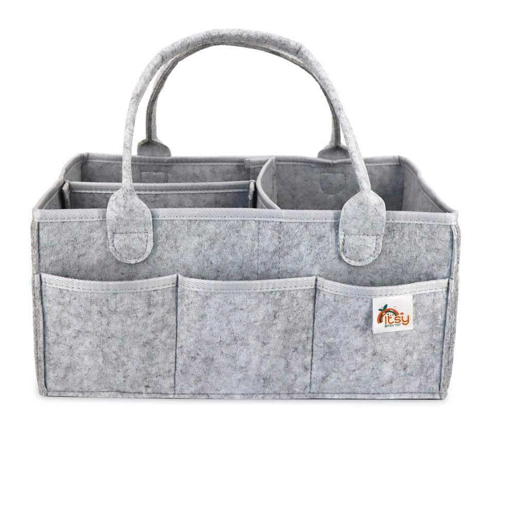 Organizador de Pañales Itsy Bitsy Tot, Caddy -Gris Nube