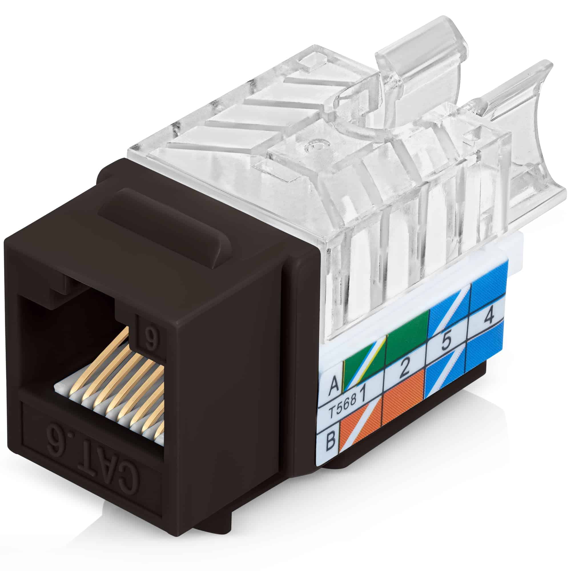 Conjunto de 50 Jacks Cat6 Keystone Everest 45� Angulados en