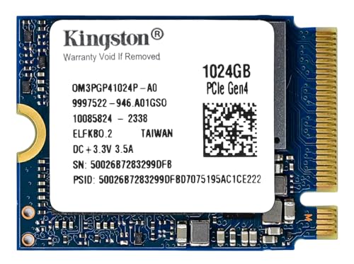 Kingston SSD 1TB M.2 2230 PCIe Gen 4.0x4 NVMe TLC NAND