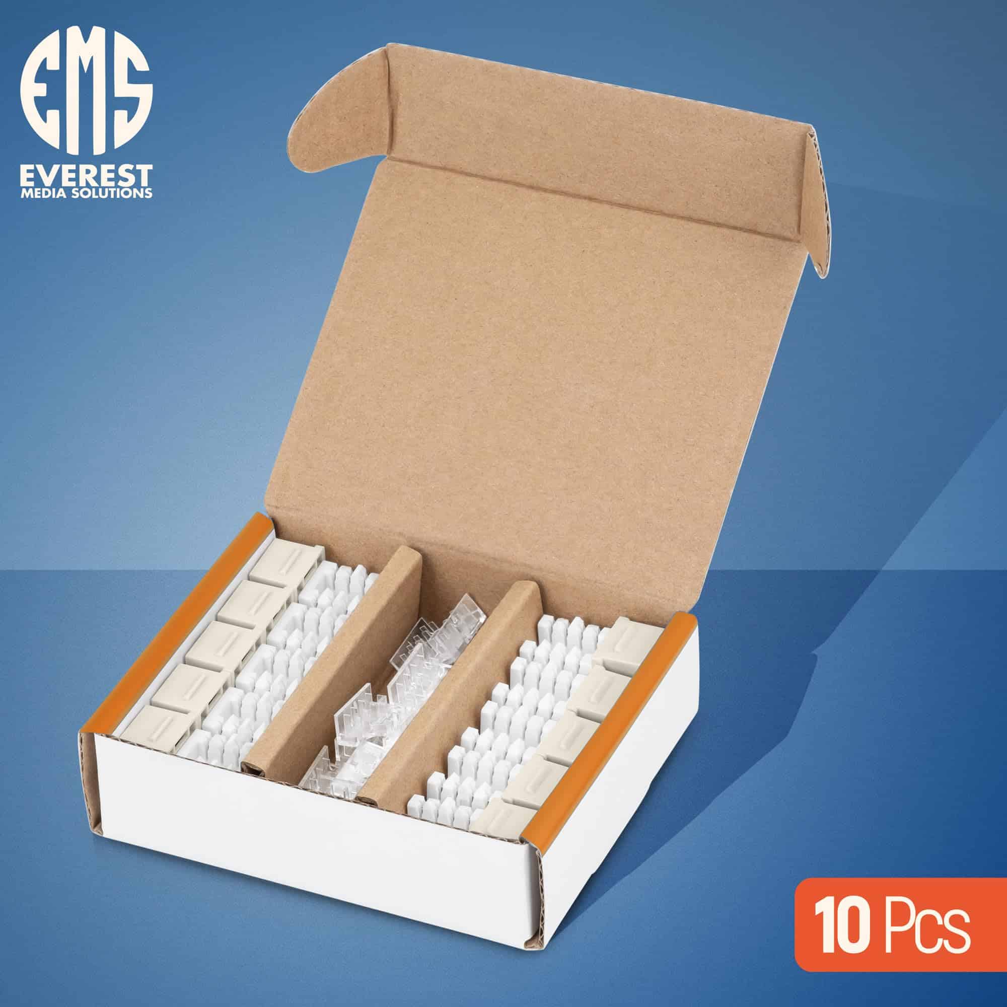 Alternative view of Conjunto de 10 tomacorrientes RJ45 Cat6A de 90� en Almendra