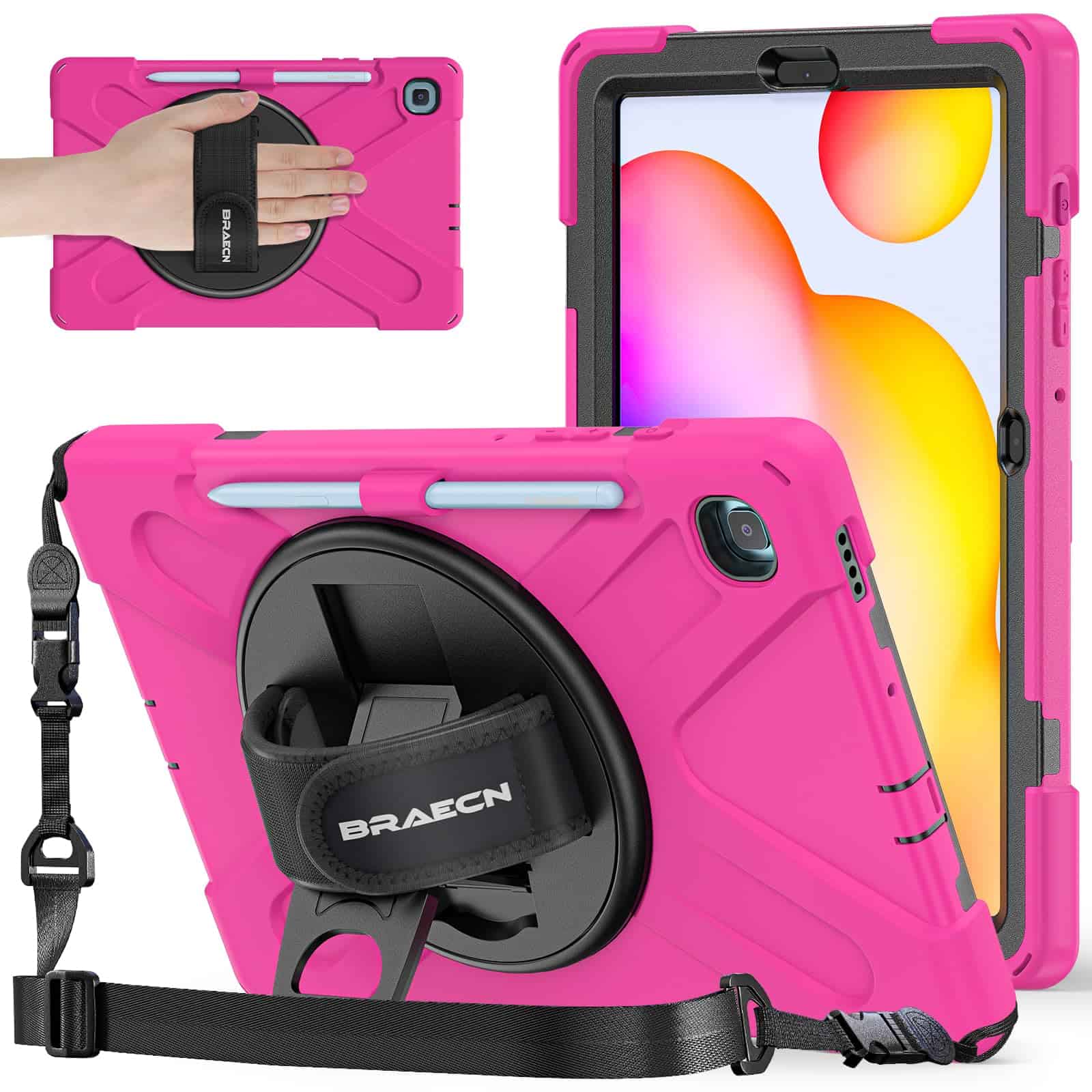 Funda BRAECNstock para Samsung Galaxy Tab -Rojo Rosa