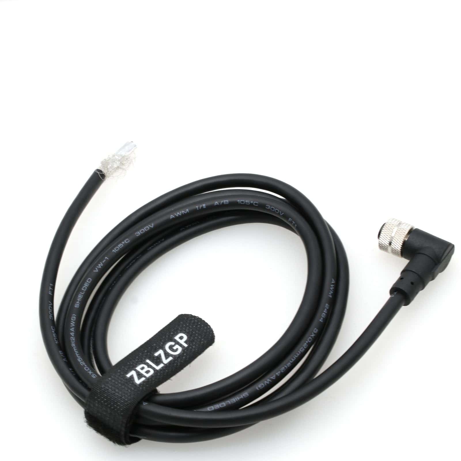 Conector hembra de 90� de 5 pines A-Coded M12 a Cable - Image 4