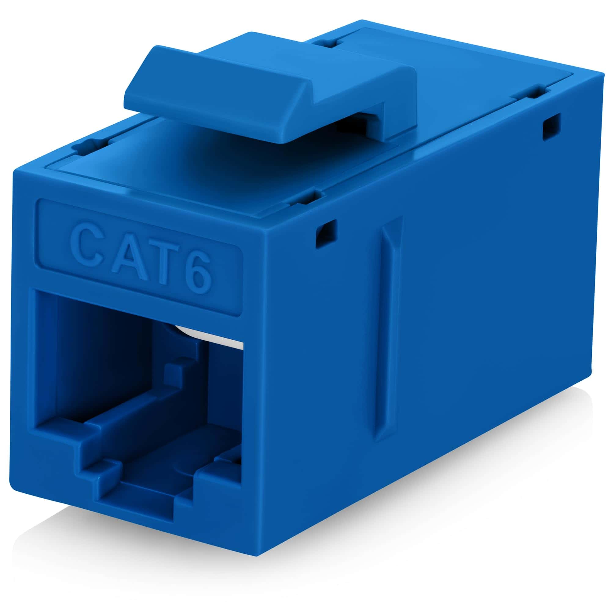 Everest Cat6 RJ45 Keystone Coupler (Paquete de 24) en Azul