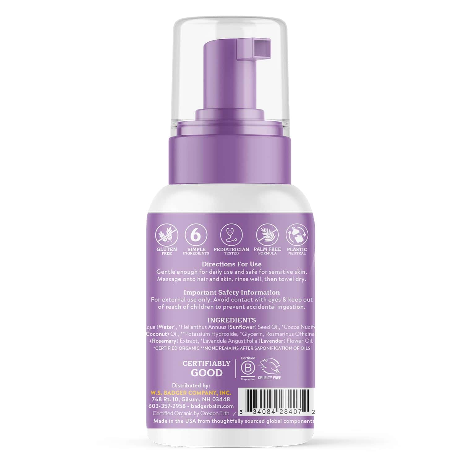 Champú y Gel de Baño para Bebés Espumoso de Tejón, Suave y - Image 3
