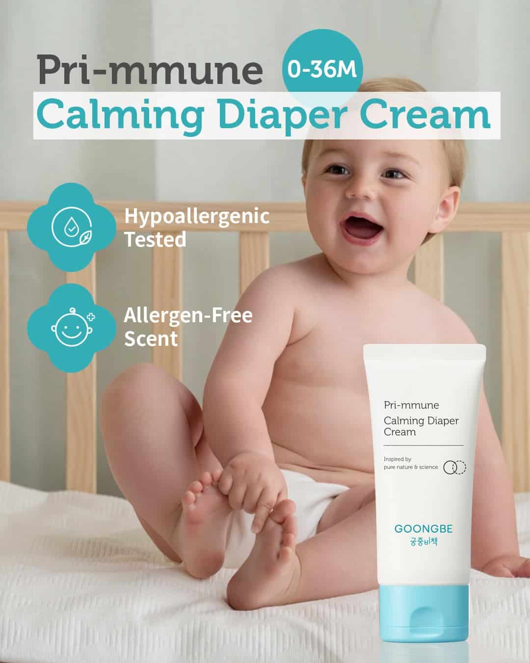 Crema para pañal GOONGBE Pri-mmune Calming - Crema para - Image 3