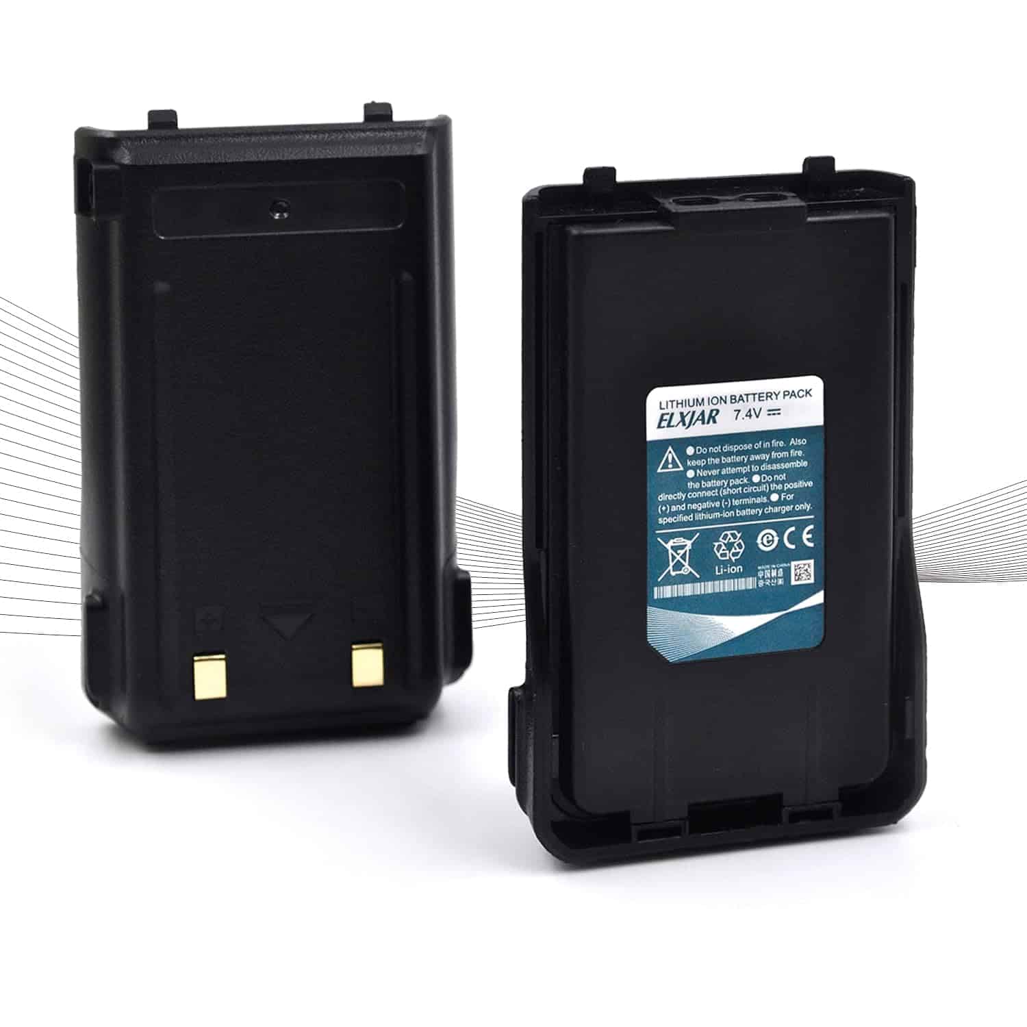 hflexgrad (Paquete de 2) Batería de 7.4V 2200mAh Li-ion