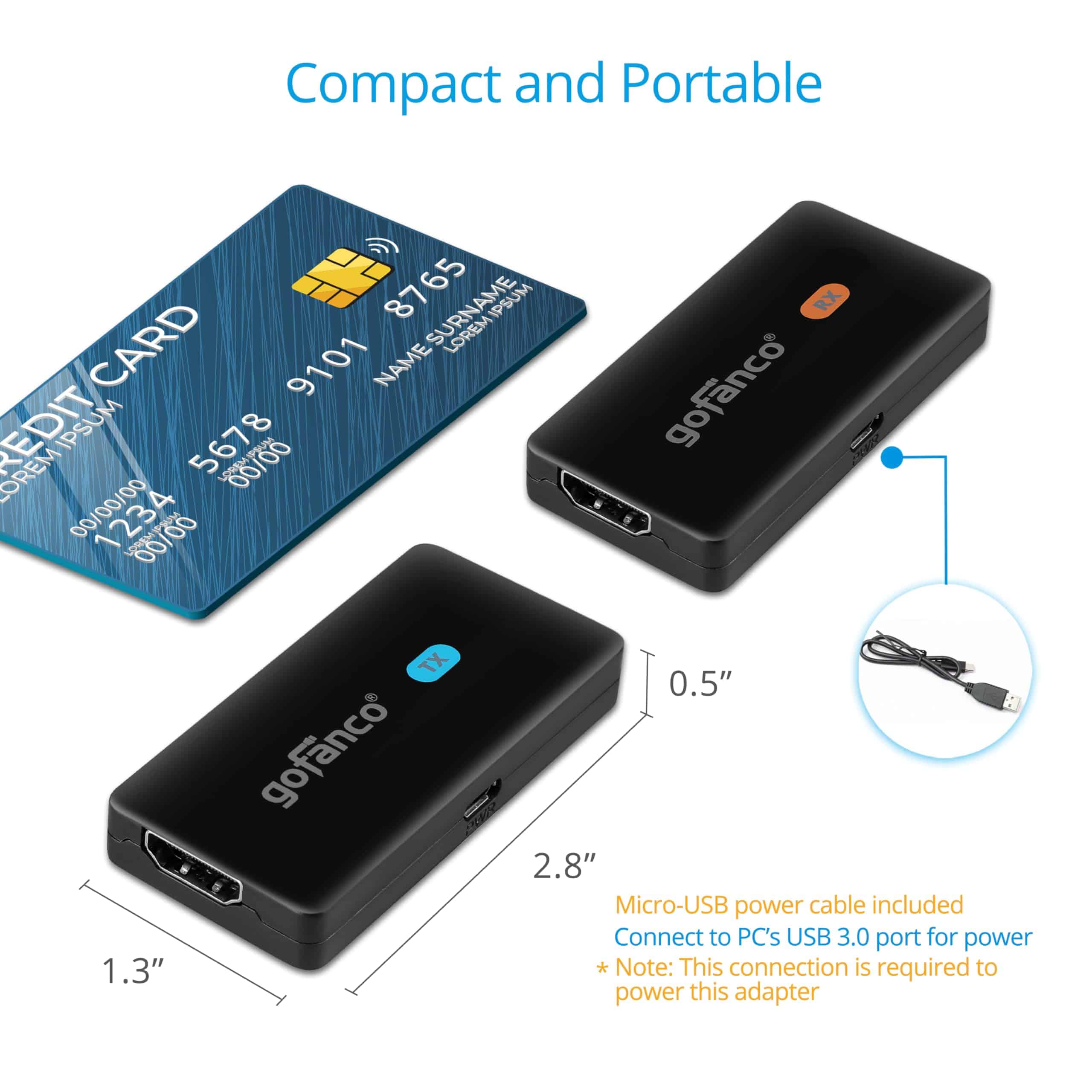 Extensor de HDMI inalámbrico gofanco 150m 490ft - Muy baja - Imagen 9