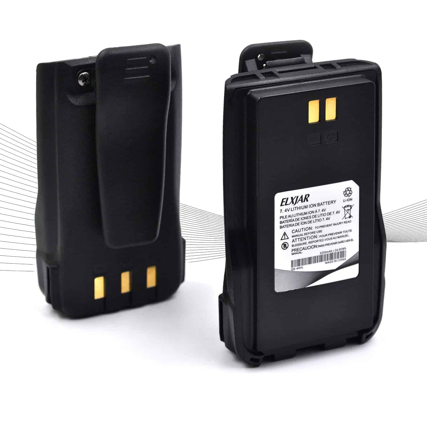 (Paquete de 2) Batería de Repuesto elxjar 7.4V 3250mAh para