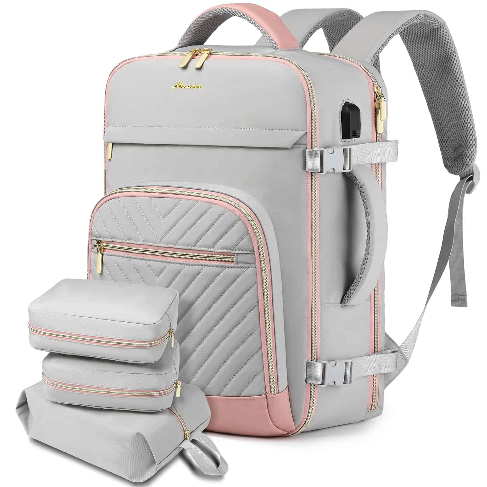 Mochila de Viaje para Mujeres: 40L para Laptop de 17