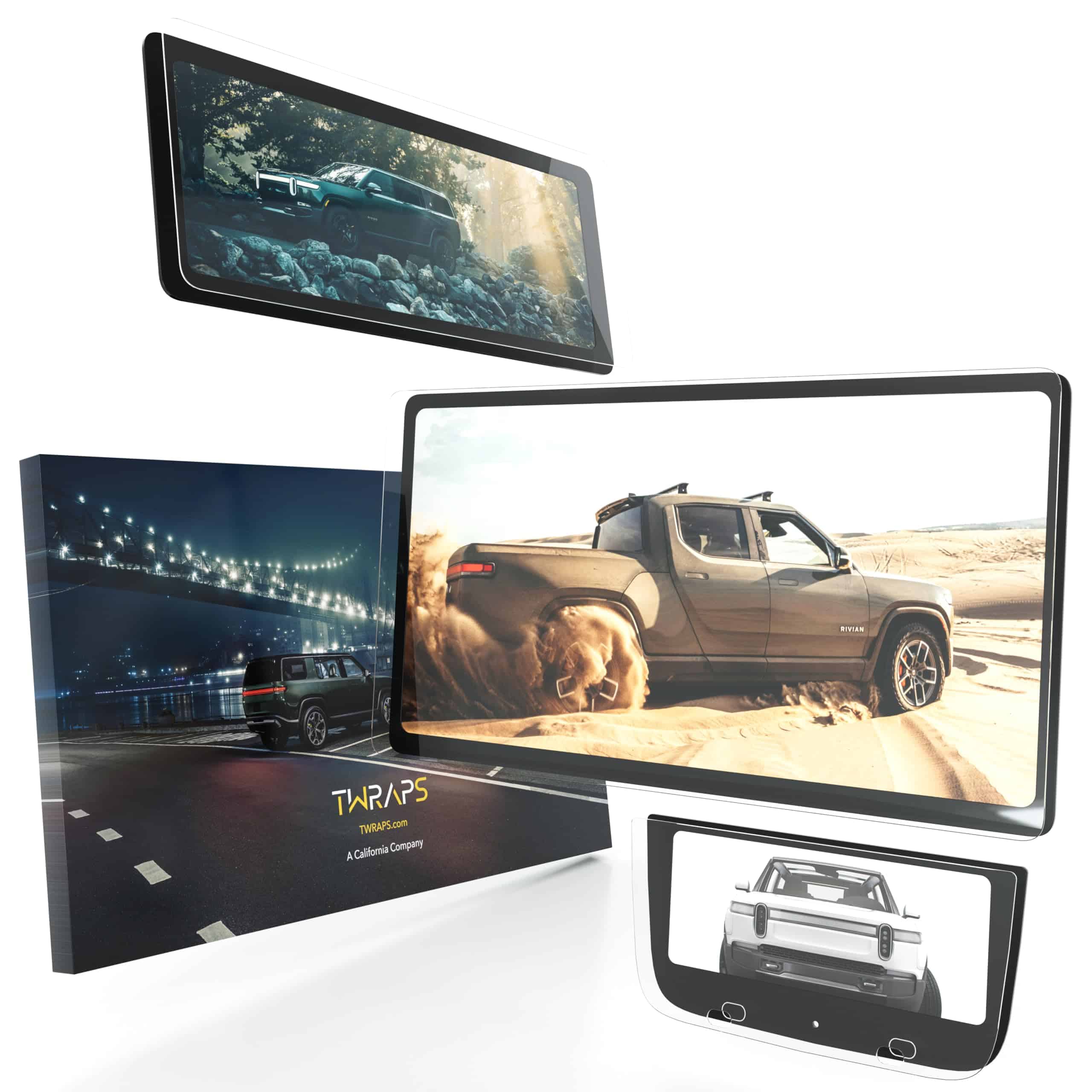 Protectores de pantalla TWRAPS para Rivian -Matte