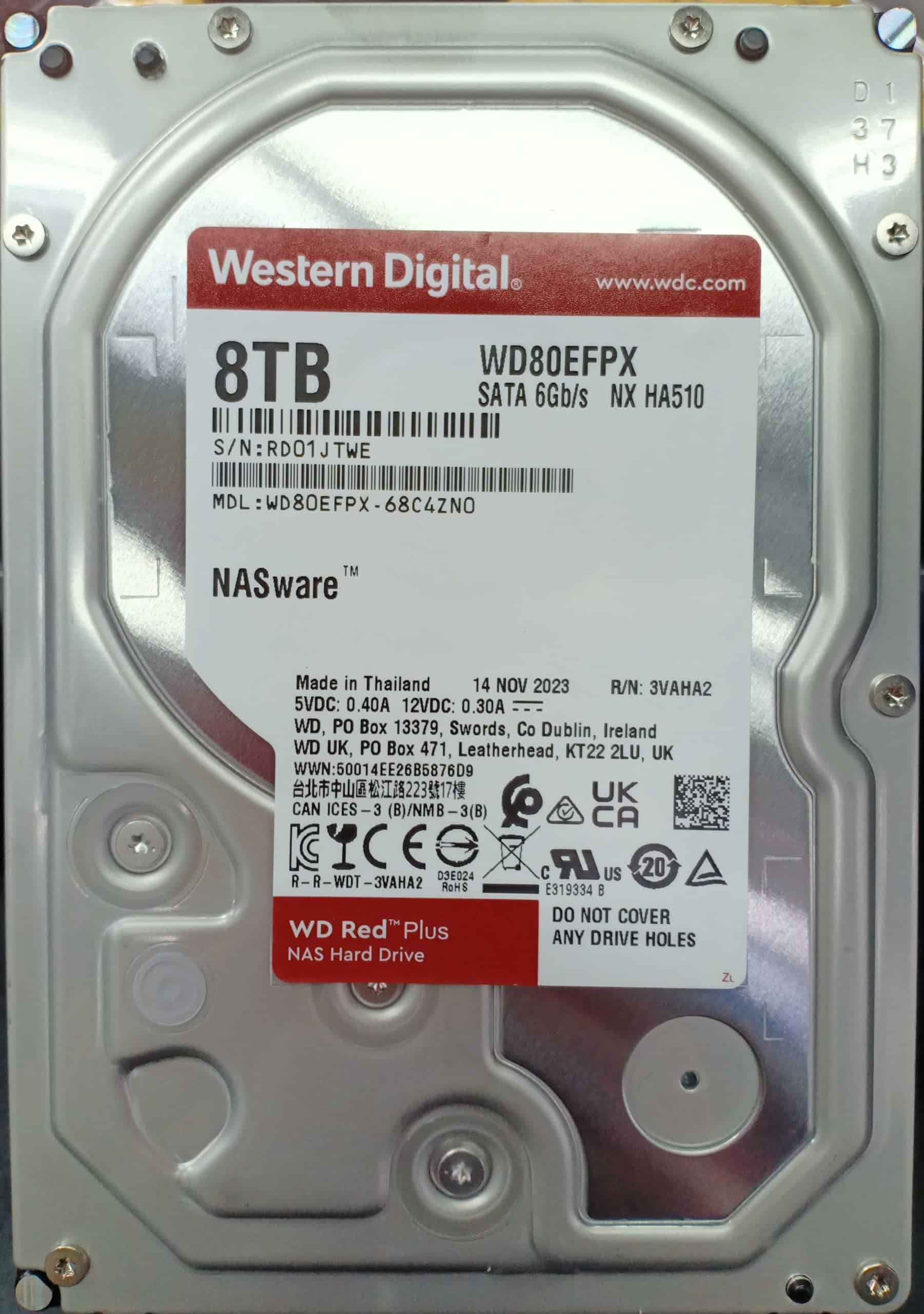 Disco duro interno para NAS Western Digital 8TB WD Red Plus - Image 3