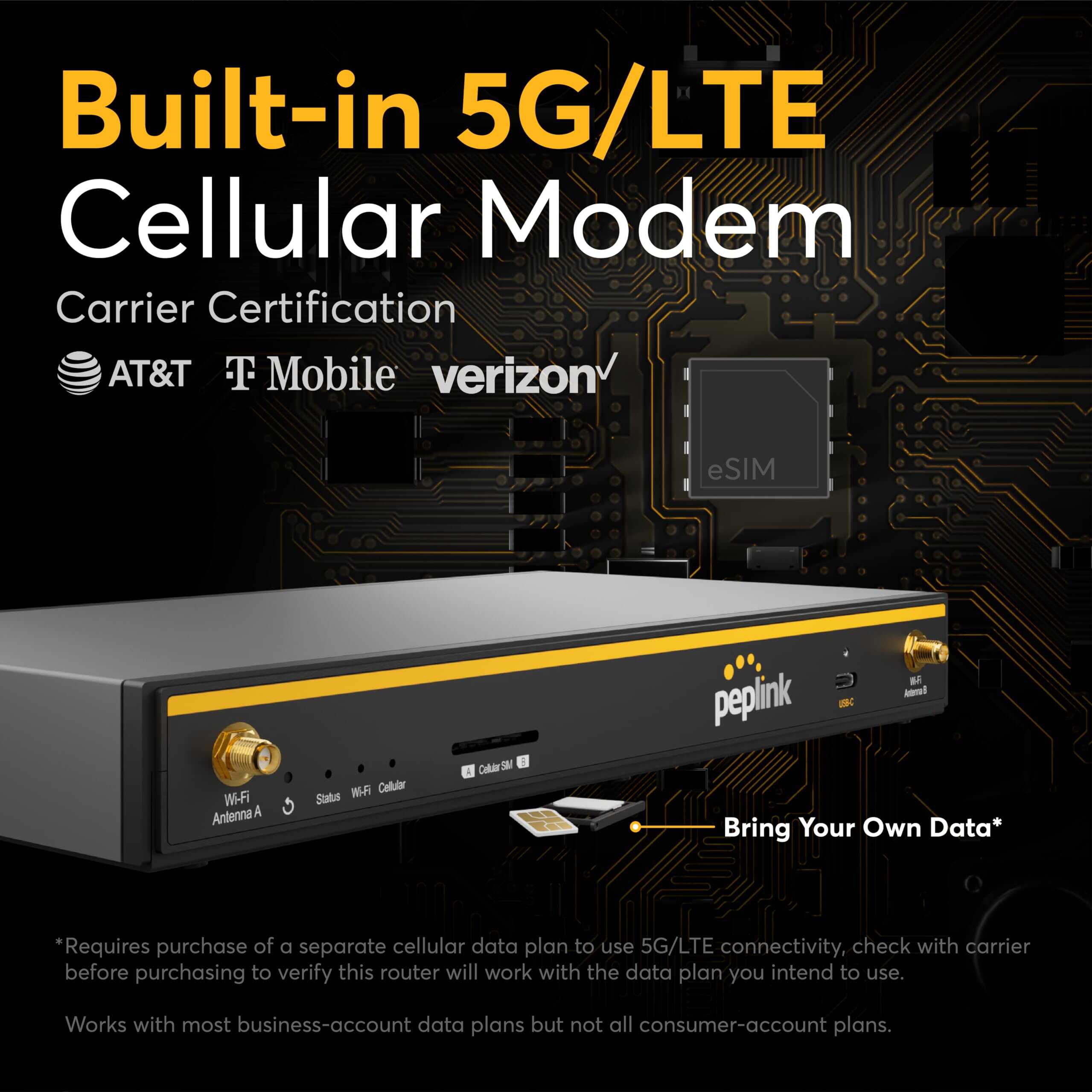 Router Peplink B One 5G - Gigabit Dual WAN para Internet - Imagen 4