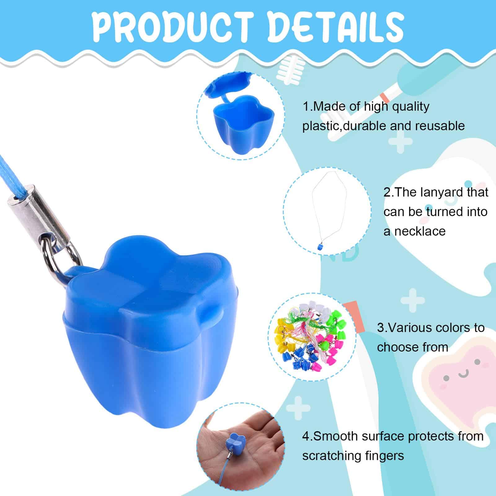 Collares de 150 piezas para guardar dientes de leche, caja - Image 4