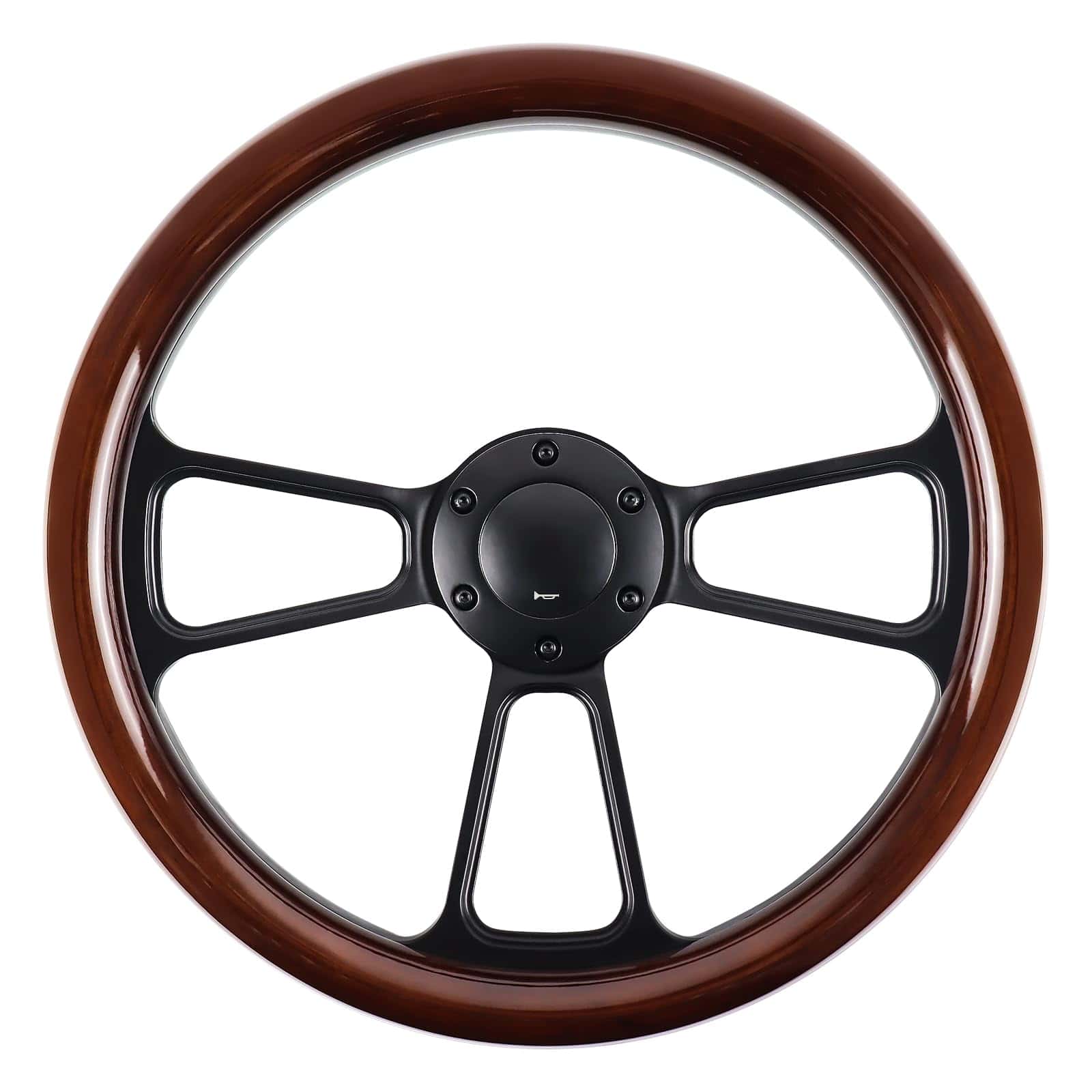 Volante de Carreras de Madera Universal de 14 Pulgadas con
