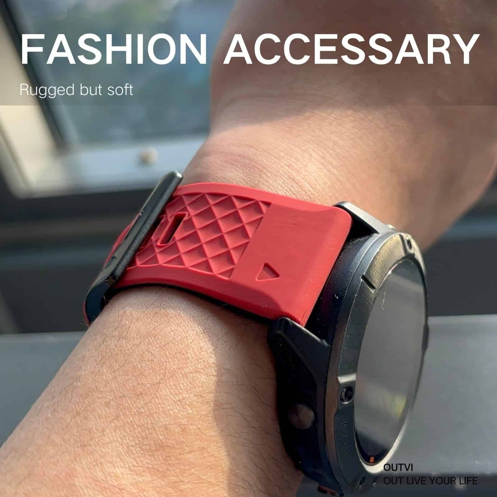 OUTVI Banda de reloj de 22mm para Garmin Fenix 6 Pro Fenix - Image 4