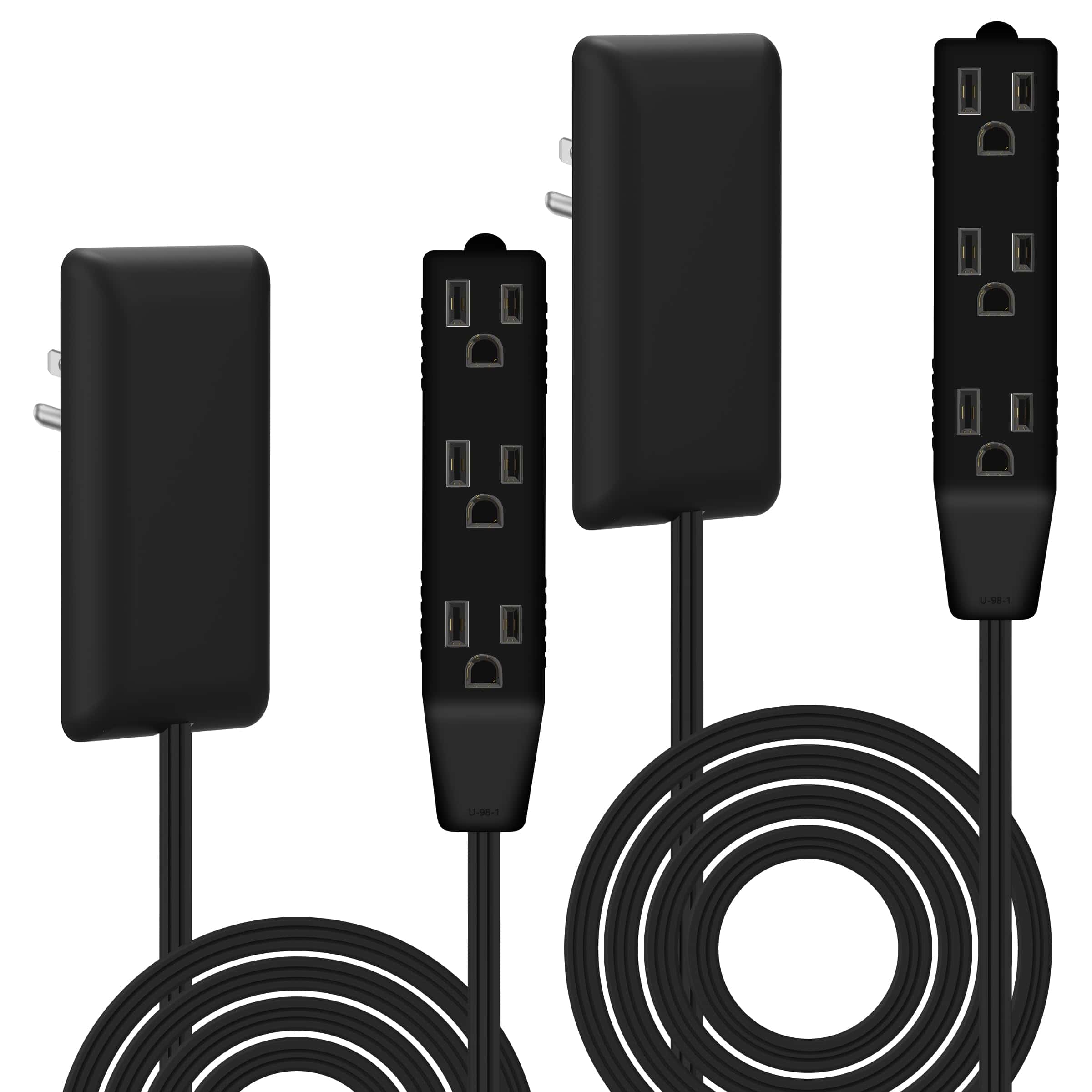 Extensor de Salida LIDER de Cara Plana con 3 Receptáculos,