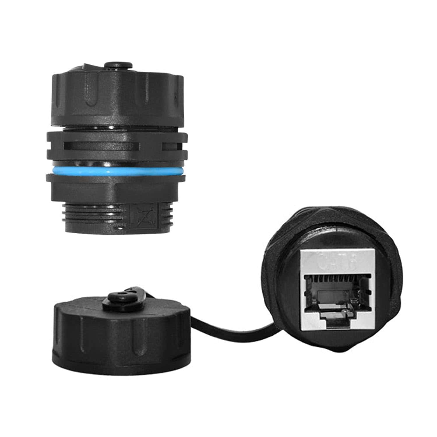Acoplador impermeable de montaje en panel RJ45 de ZUZONG,