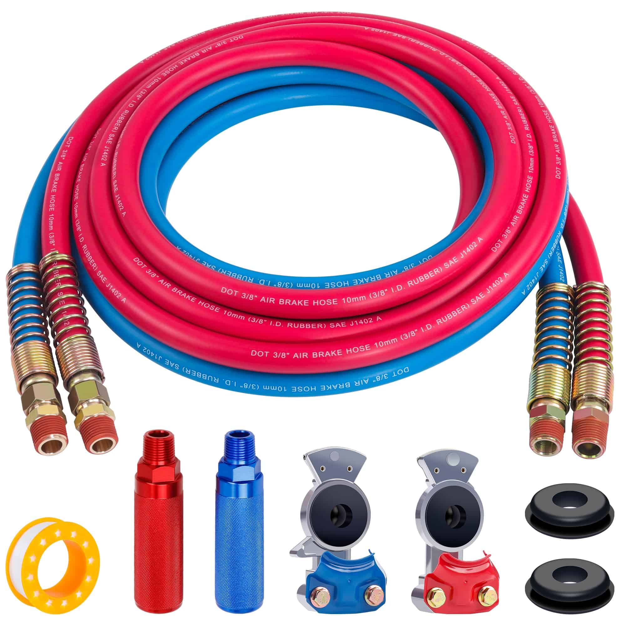 Kit de Manguera de Aire de Freno DAZAKOOT 15FT, Ensamblaje