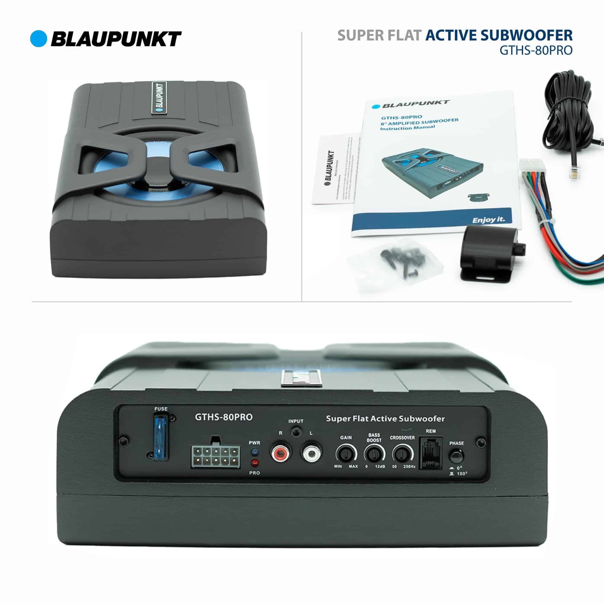 BLAUPUNKT GTHS-80PRO 8" Subwoofer Amplificado Compacto con - Image 6