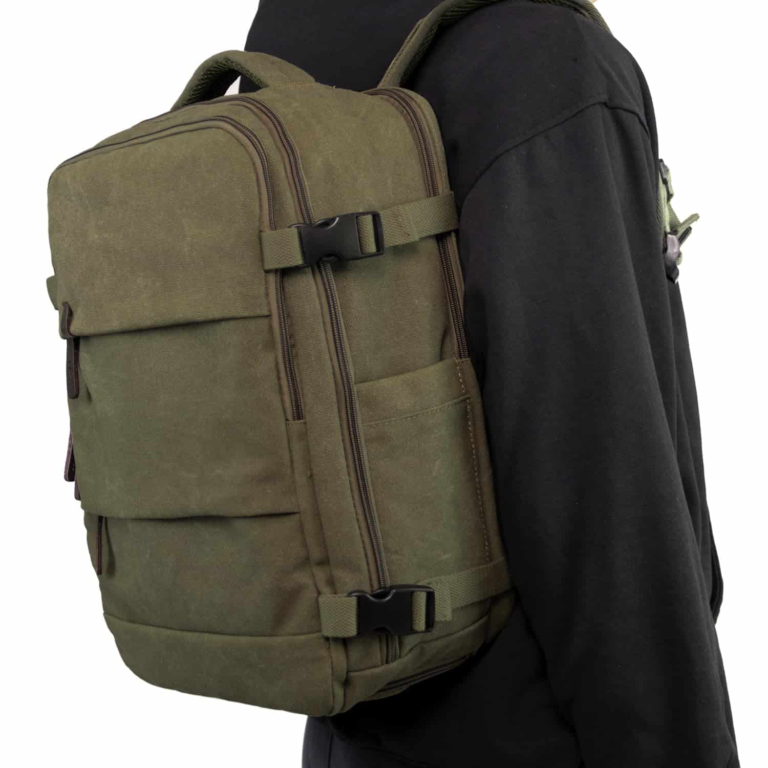 Mochila de Viaje de Lona KAUKKO, Gran Capacidad con - Image 8