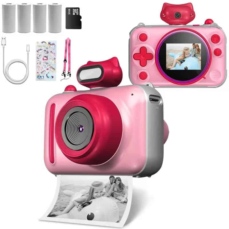 Cámara Instantánea para Niños, Cámara Digital de 48 MP con