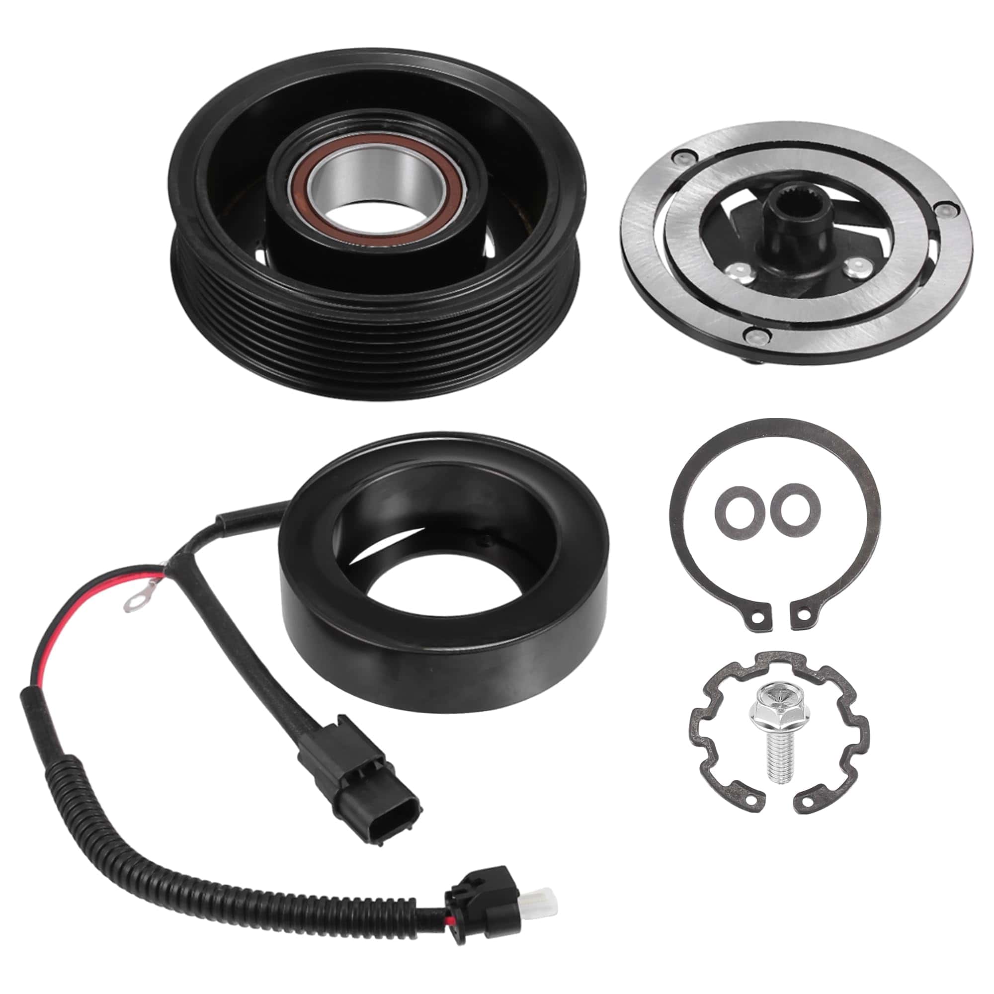 X AUTOHAUX 1 Set Kit de Embrague del Compresor de Aire