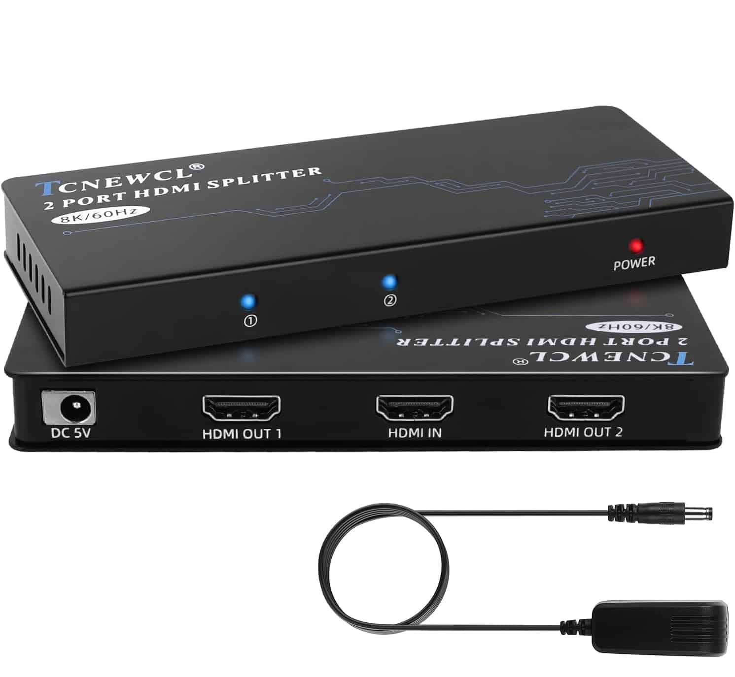 Splitter HDMI 8K 1 Entrada 2 Salidas, Duplicador HDMI