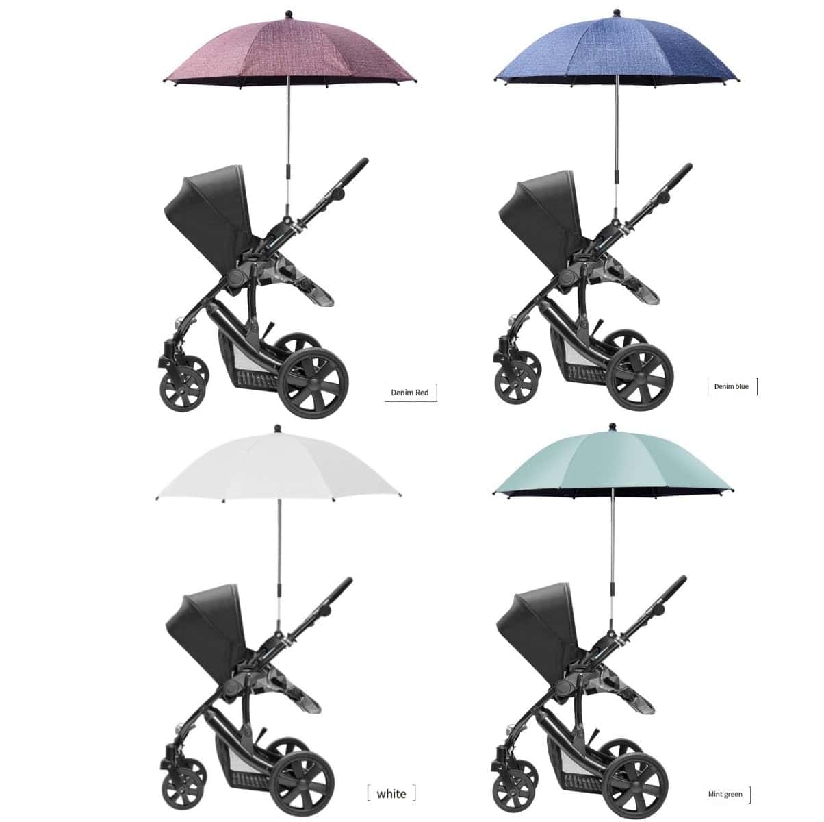 Sombrilla universal para cochecito de bebé Cajuca con - Imagen 3