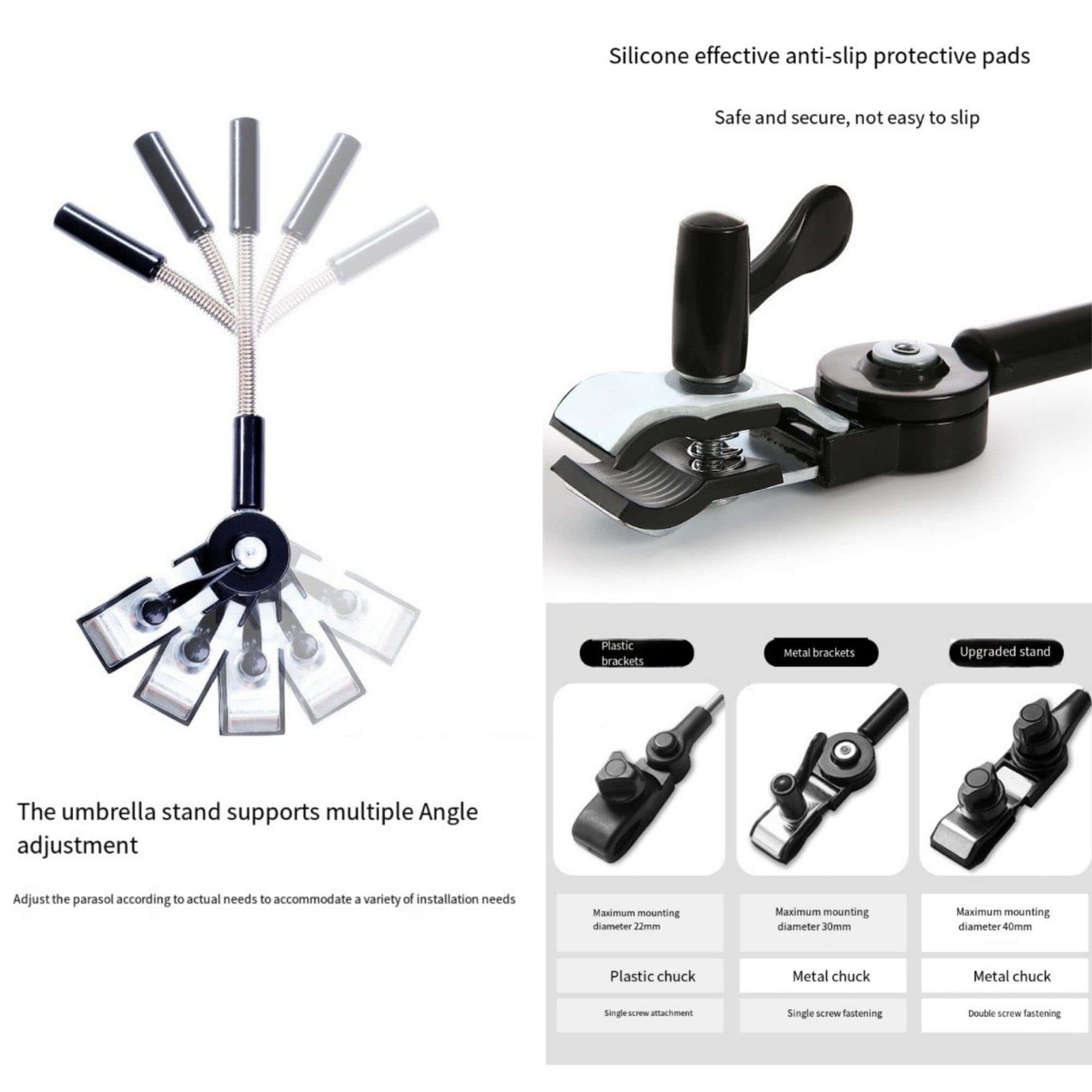 Sombrilla universal para cochecito de bebé Cajuca con - Imagen 7