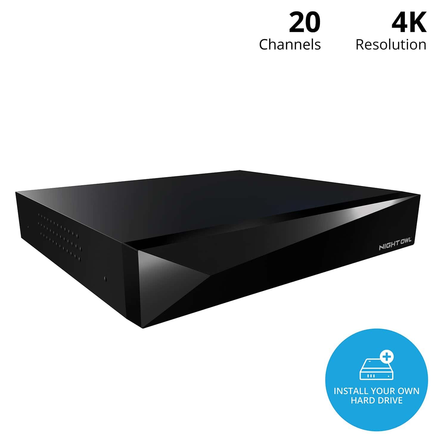 Alternative view of Night Owl 2-Way Audio 20 Channel 4K Video Home Security DVR
