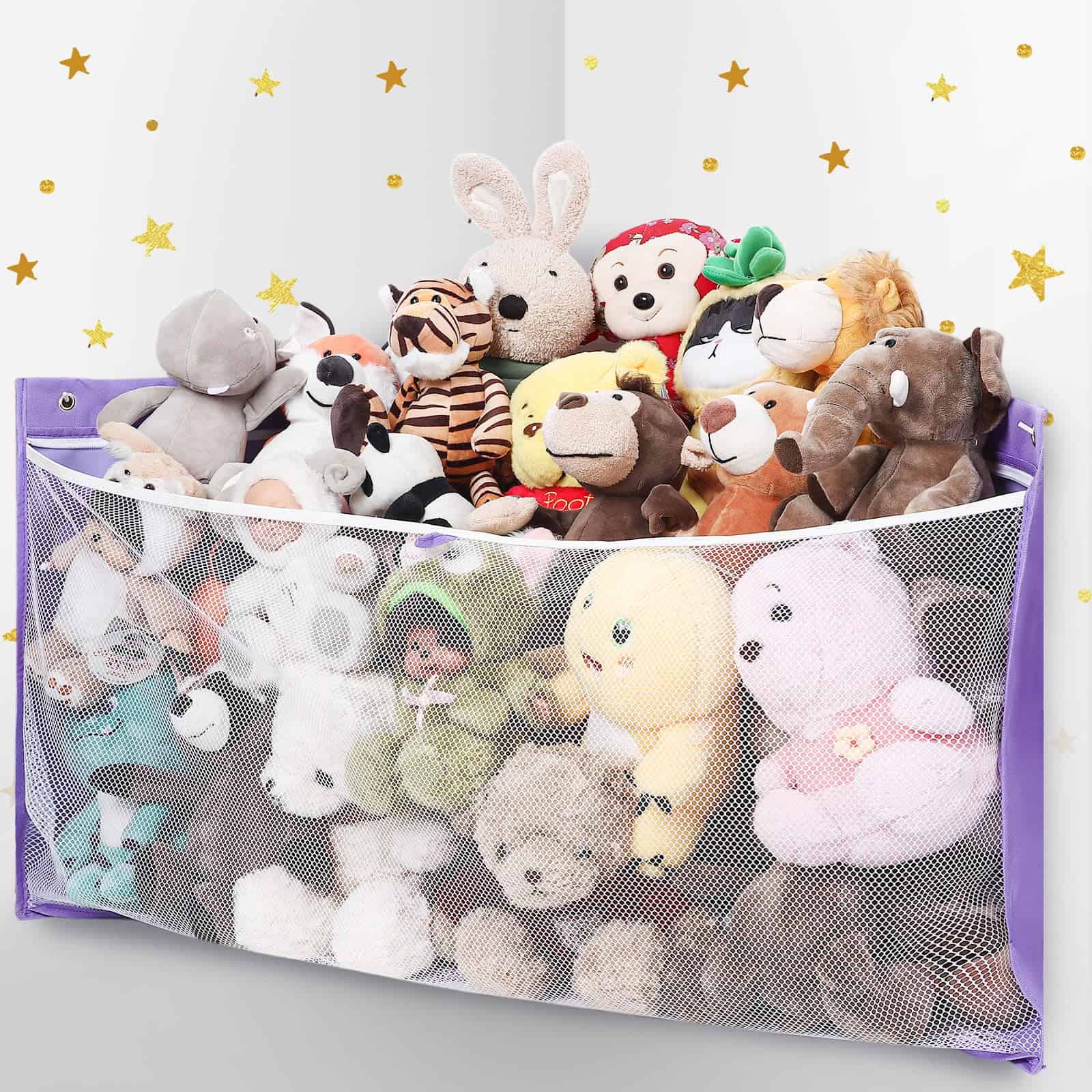 Almacenamiento Grande de Esquina para Peluches, Hamaca de