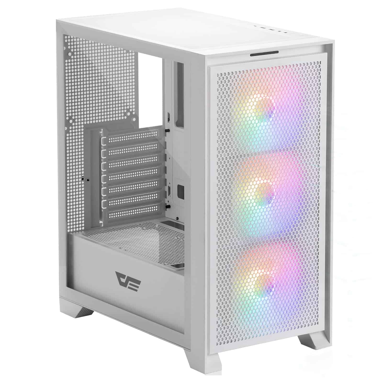 darkFlash ATX Mid-Tower Gaming PC Case, 3 Ventiladores RGB