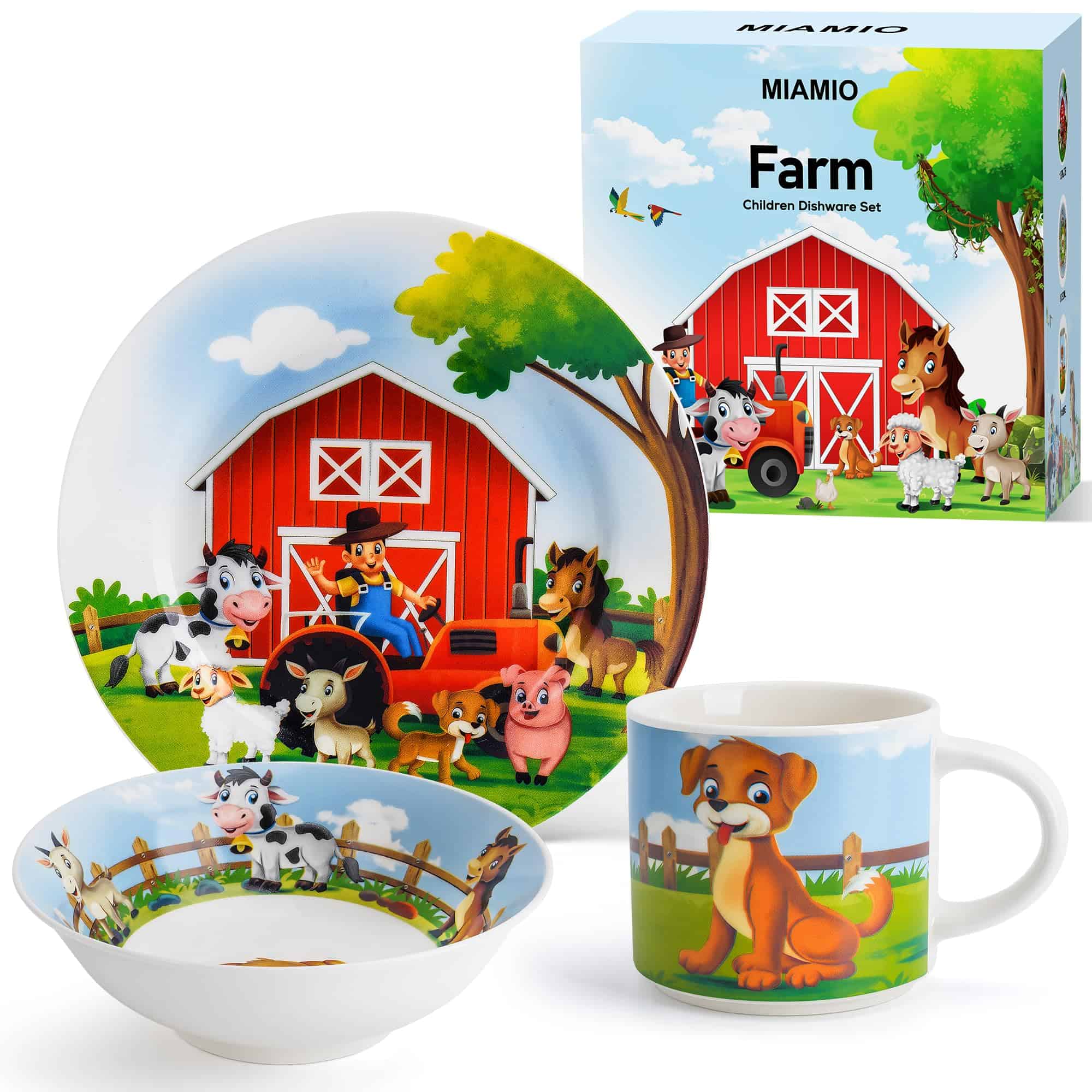 Set de 3 Set de Vajilla para Niños de MIAMIO / Platos de