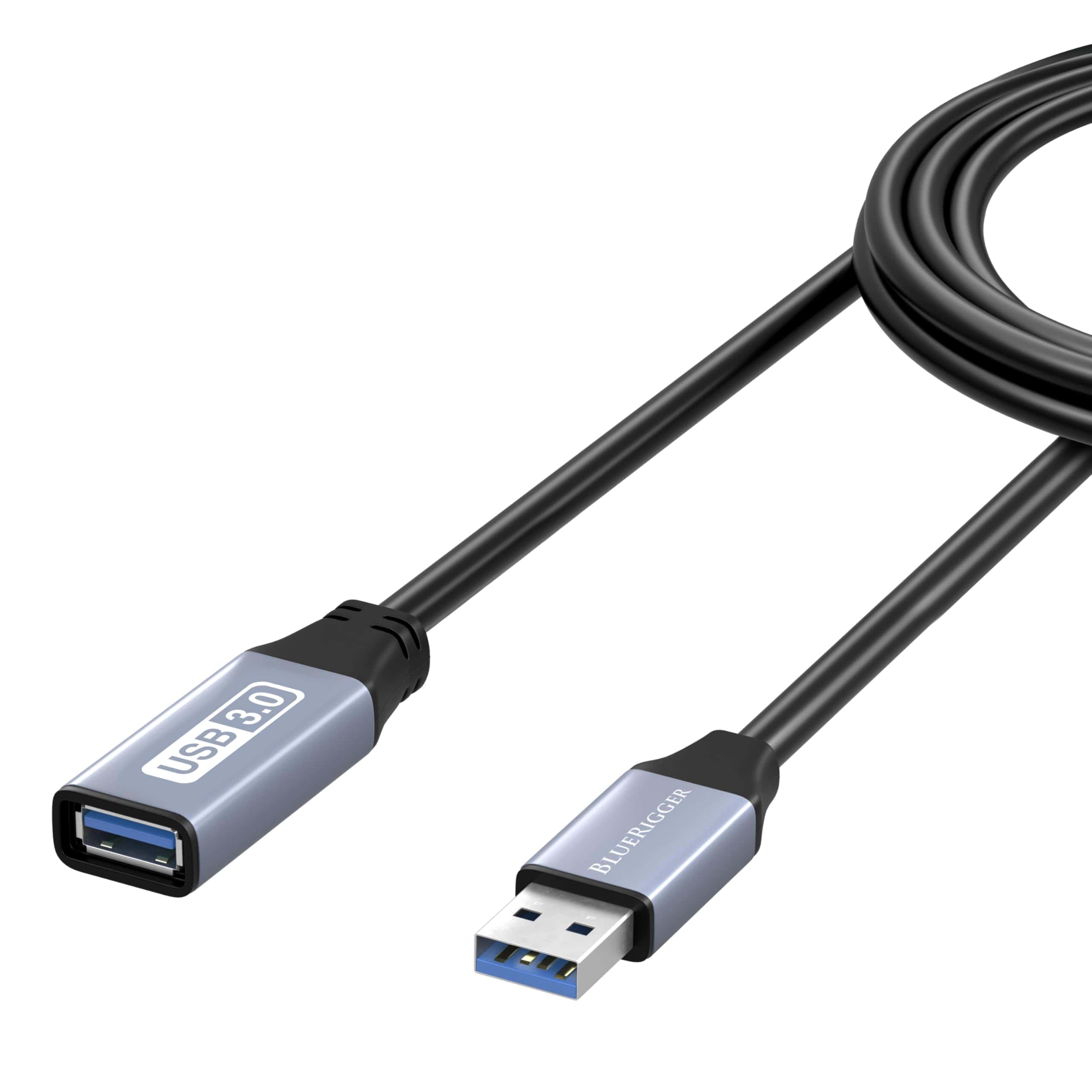 Cable de extensión USB 3.0 BlueRigger (6FT - Paquete de 2,