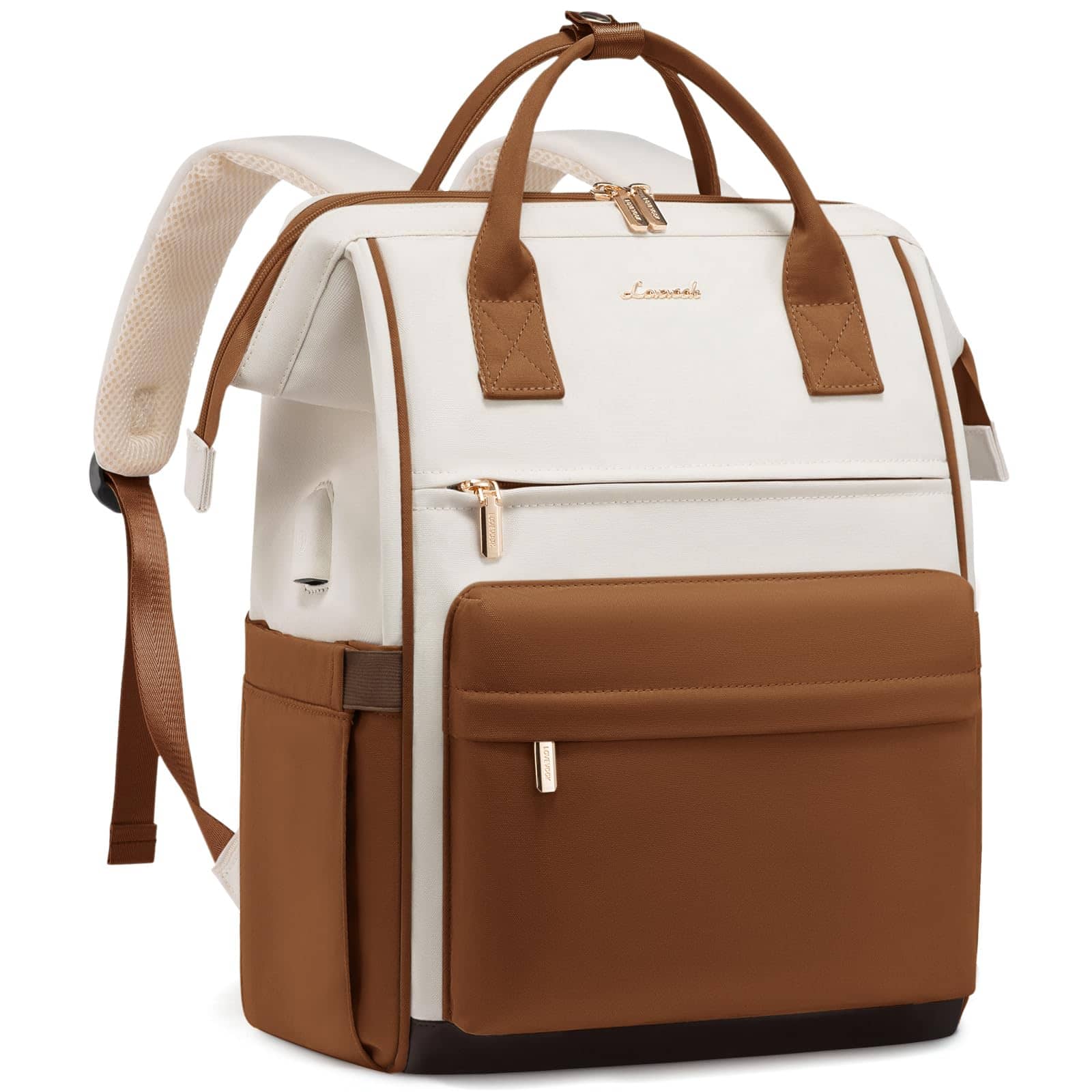 Mochila Para Laptop Lovebook 15.6'' Unisex De Viaje -Café