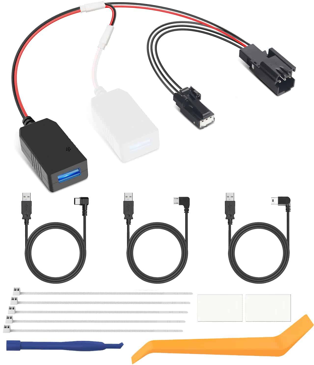 Adaptador de alimentación para Dashcam YQMAJIM,(3P TypeB)