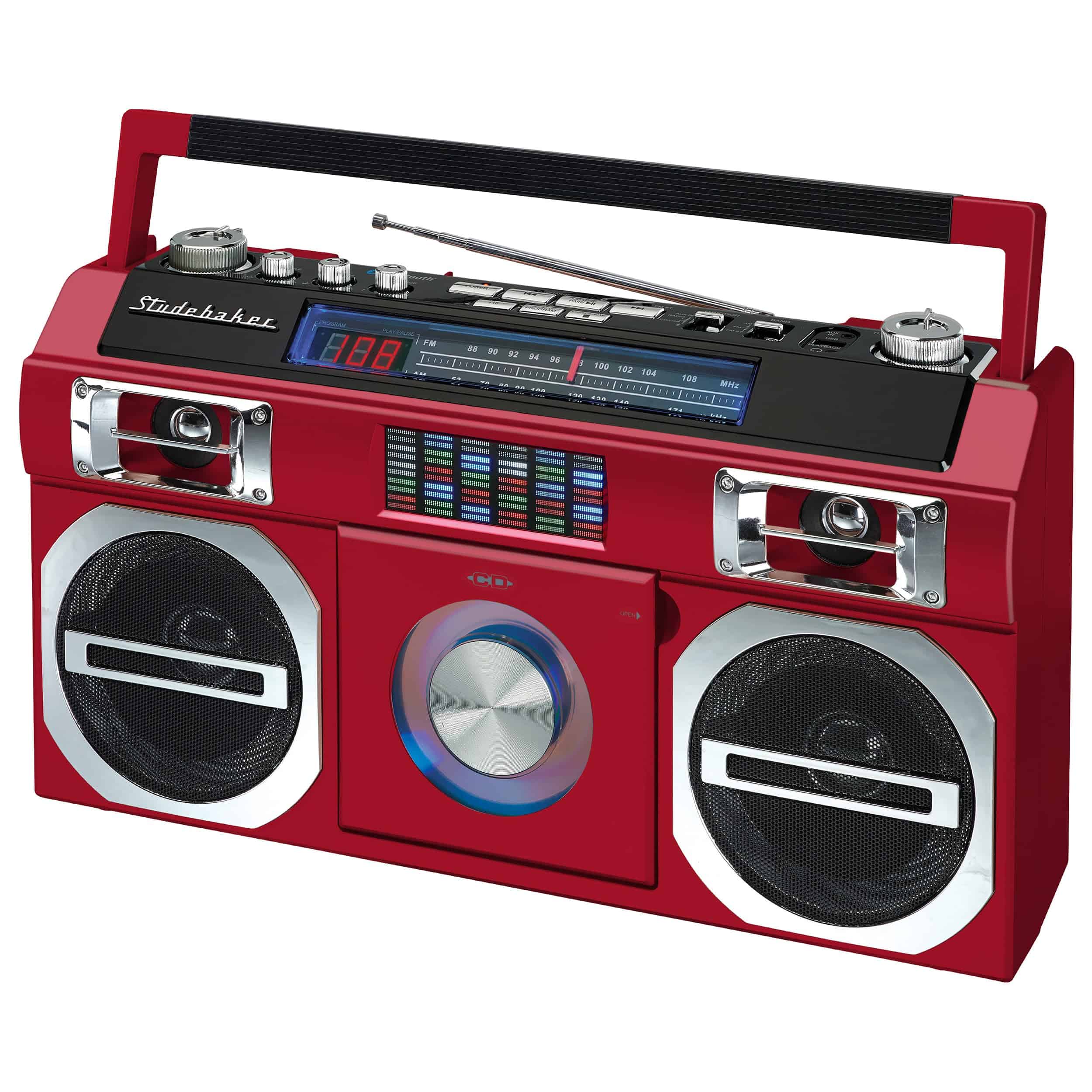 Studebaker SB2149R Master Blaster Boombox Bluetooth con